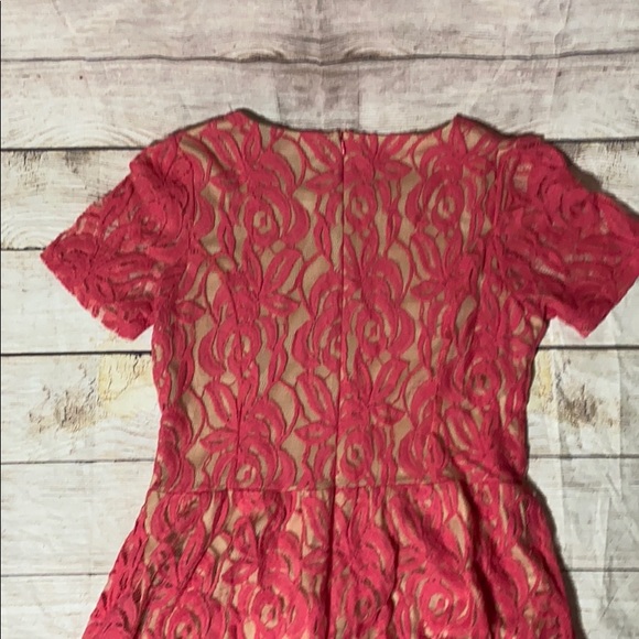 BOBEAU Romantic Pink Lace Dress - Picture 3 of 5